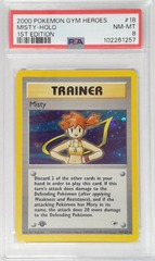 V1771: 2000: Misty: 18/132: 1ST Edition: Gym Heroes: PSA: 8: NM-MT: 102261257